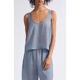 Leset Niko Scoop Neck Tank in Mist at Nordstrom, Size X-Small