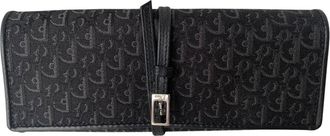 Dior by John Galliano Black Oblique Jewellery/Watch Roll Organiser