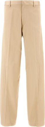 Lanvin Twisted Chino - Heren - Straight fit broeken - Beige - M - Katoen - Broeken