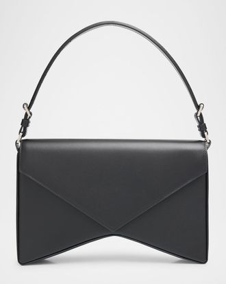 Michael Kors Kaitlin Large Dome Box Leather Top-Handle Bag