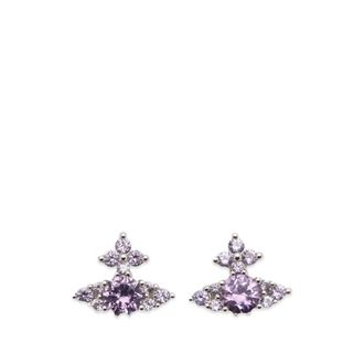 Vivienne Westwood Feodorita Oorbellen - Dames - Oorbellen - Paars - ONE Size - Nylon - Accessoires