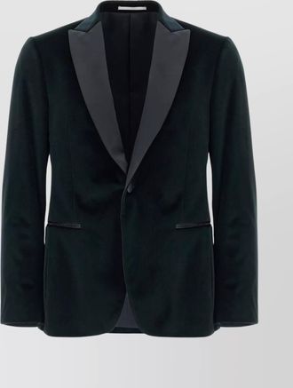 Pal Zileri ceremony line velvet blazer with satin lapel