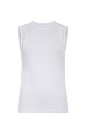 Anatomie Flo Pima Cotton Tank in White at Nordstrom, Size X-Large