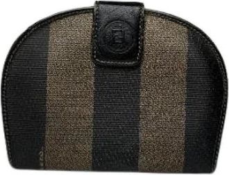 Fendi Pre-owned Leren Portemonnee - Dames - Vintage Accessoires - Bruin - ONE Size - Leer - Vintage