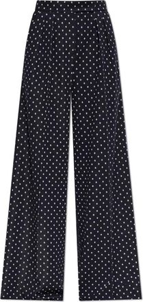 Max Mara Broeken, Dames, Blauw, S, Wol, Cerbero Broek