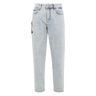 Philipp Plein Dames, Jeans, Blauw, Maat: W30 Denim