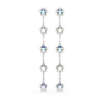 Swarovski Chroma Oorbellen - Dames - Oorbellen - Grijs - ONE Size - Accessoires