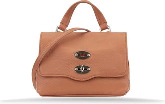 Zanellato Tassen, Dames, Oranje, ONE Size, Leer, Leren Schoudertas Girello