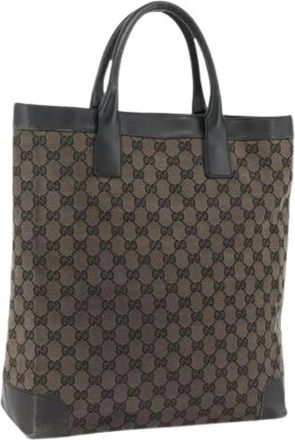 Gucci Pre-owned Vintage Tote Bag - Dames - Vintage Shopper - Bruin - ONE Size - Leer - Vintage