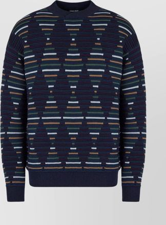 Giorgio Armani diamond pattern wool sweater