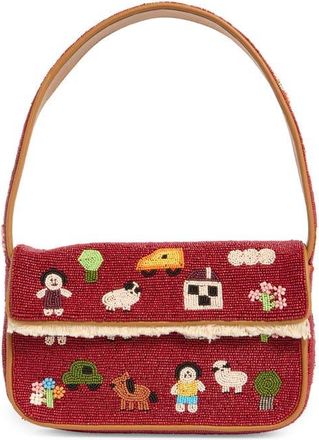 Staud Tommy Beaded Shoulder Bag in Folk Town at Nordstrom