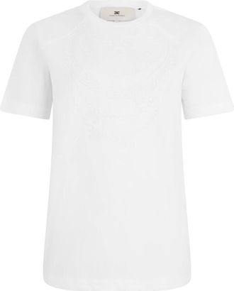 Elisabetta Franchi Mujer, Camisetas, Blanco, Talla: M