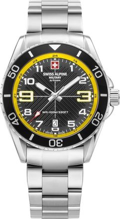Swiss Alpine Military 7029.1138 Horloge - Heren - Horloges - Zwart - ONE Size - Accessoires
