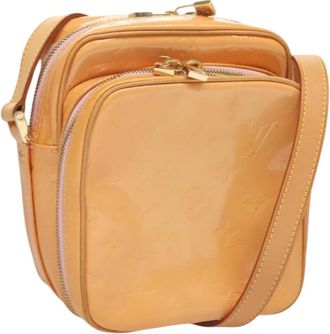 Louis Vuitton Wooster Handbag Monogram Vernis Beige Patent_Leather Bag (Pre-Owned)