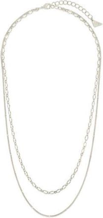 Sterling Forever Serenity Mixed Chain Necklace in Silver at Nordstrom Rack