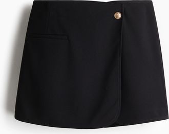 H&M Skort aus Interlock-Jersey - Schwarz