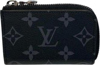 Louis Vuitton Pre-owned Wallets, male, Black, Size: ONE SIZE Pre-owned Porte Monnaie Jour Monogram Coin Case