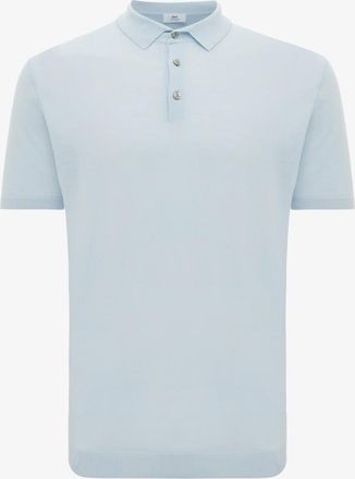 Gentiluomo Button Polo | Lichtblauw