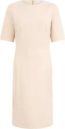PESERICO Minimal Dress - Dames - Casual kleedjes - Beige - M - Katoen - Kleedjes