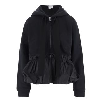 Patou Dames, Sweatshirts & Hoodies, Zwart, Maat: M