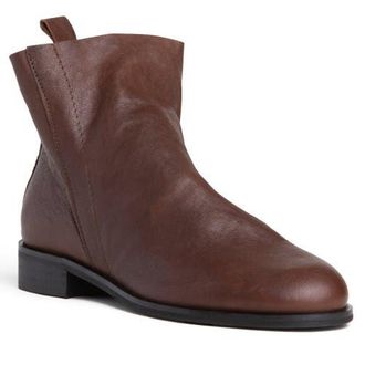 BEAUTIISOLES Renata Leather Bootie in Brown at Nordstrom, Size 37