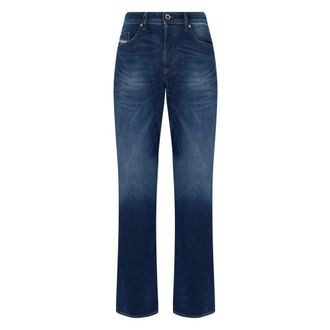 Diesel Straight Jeans, male, Blue, Size: W31 Buster Straight Leg Jeans