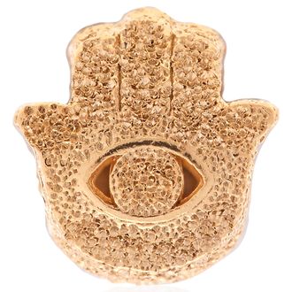 Pandora 14k Gold-plated Textured Hamsa Hand Mini Charm