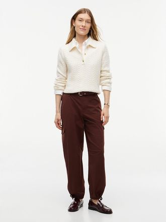 Tommy Hilfiger Womens Relaxed Cargo Jogger - Pure Brown - XXL