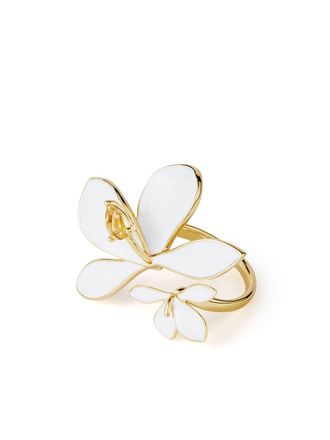 Shanghai Tang Anello Ginger Flower - Bianco