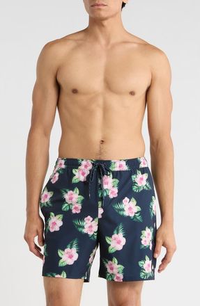 Quiksilver Snorkel Volley Swim Trunks in Total Eclipse at Nordstrom Rack, Size X-Large