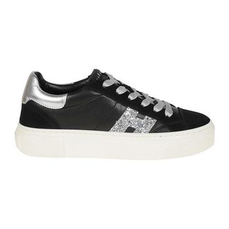 Hogan H705 Sneakers - Dames - Sneakers - Zwart - 37 1/2 EU - Leer - Schoenen