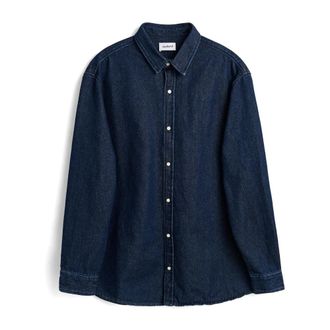 Soulland Damon Denim Shirt - Heren - Spijkeroverhemden - Blauw - 2Xs/Xs - Denim - Overhemden