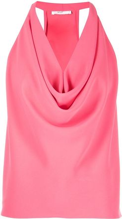 A.L.C. Dixon draped halterneck top - women - Polyester - 2 - Pink