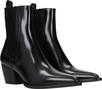 Dior Leather Ankle Boot - Black