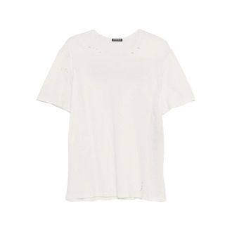 Ann Demeulemeester Distressed Ribbon T-shirt