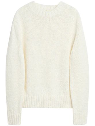Sunflower Textured Knit Sweater with Classic Crew Neckline
