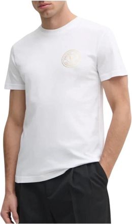 Versace Jeans Couture T-shirt met korte mouwen en printlogo - Heren - T-shirts - Wit - XS - Katoen - Tops