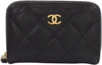 Chanel Pre-owned Wallets, female, Black, Size: ONE SIZE Pre-owned Leather wallets