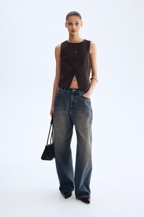 H&M Waistcoat in Dark Brown at Nordstrom, Size Xx-Small