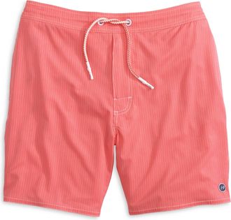 Johnnie-O Mens Low Tide Short In Rouge Red