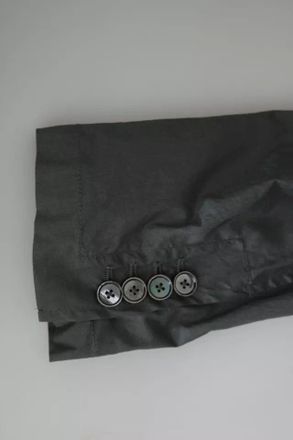 Dolce & Gabbana Mens Gray Cotton Single Breasted Formal Blazer Clothing