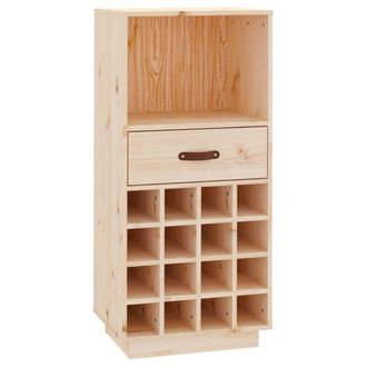 vidaXL Vidaxl - Botellero De Madera Maciza De Pino 45x34x100 Cm