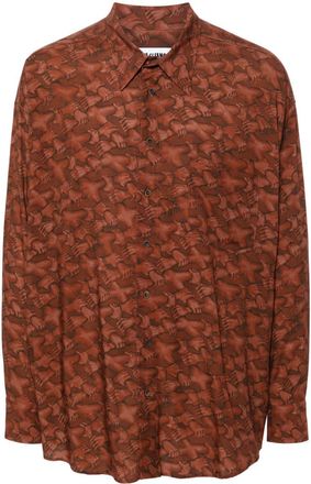 Magliano Peoples Hand shirt - men - Viscose - M - Brown