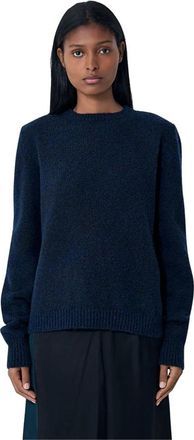 Maison Margiela Truien & Vesten, Dames, Blauw, L, Wol, Wolmix Trui
