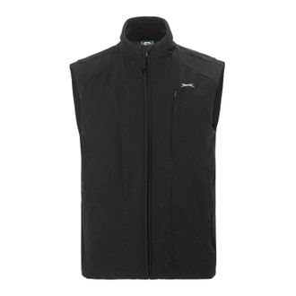 Slazenger Heren golfvest met doorlopende ritssluiting (Zwart)