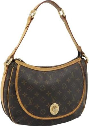 Louis Vuitton Pre-owned Monogram Schoudertas - Dames - Vintage Schoudertas - Bruin - ONE Size - Leer - Vintage