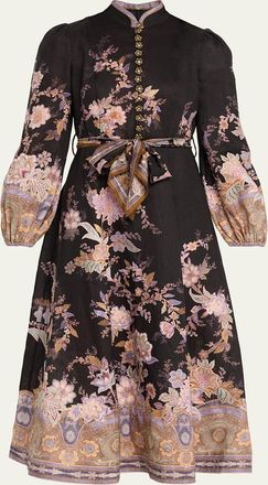 Zimmermann Luna Button Midi Dress