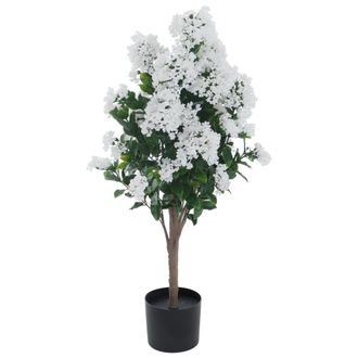 Hhg Lila Artificial Hhg-048, Planta Decorativa De Lila Artificial, &Aacute;rbol Artificial, Planta Artificial, Para Exterior, De Polietileno, 95 X 40 X 40 Cm, Bl