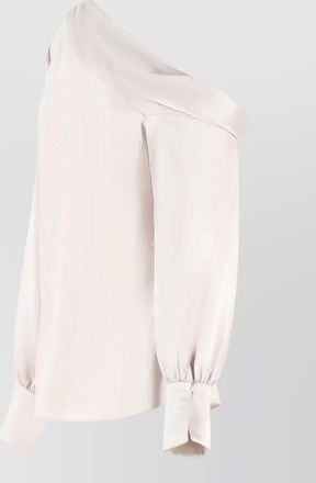SIMKHAI acetate-blend one-shoulder blouse