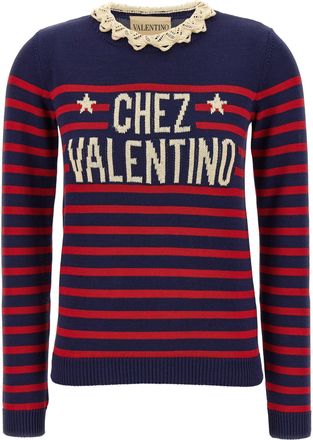 Valentino Garavani Chez Valentino Maglioni Blu-Donna